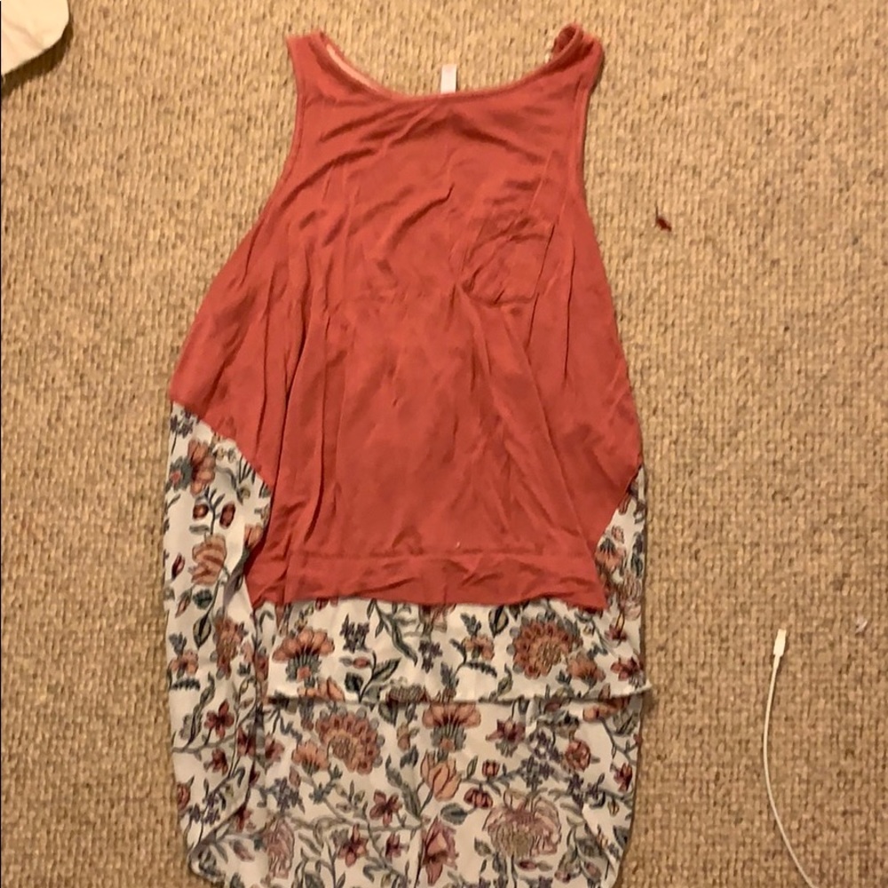 Pink and floral top